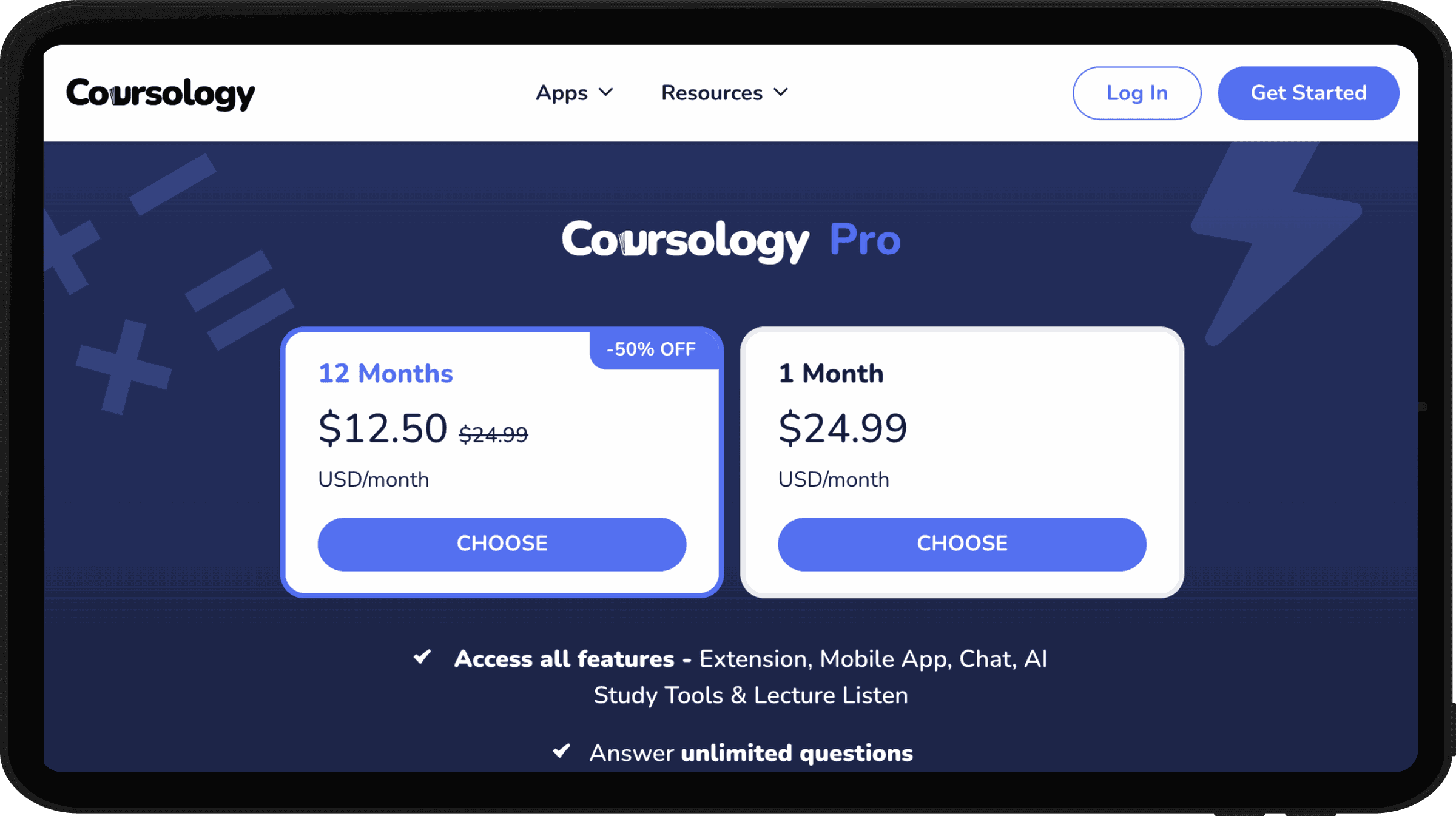 Coursology, screen 10