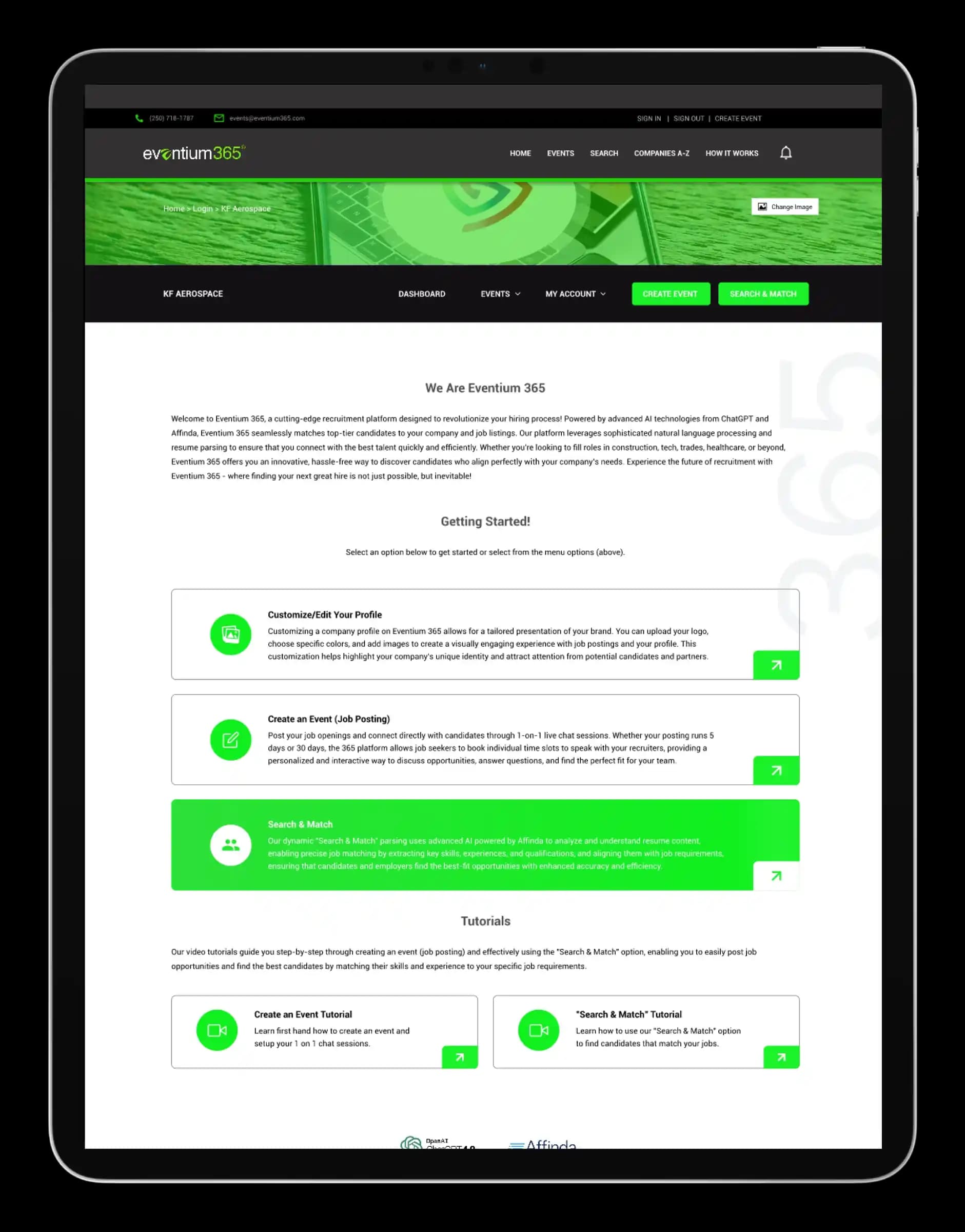 Eventium365, screen 8