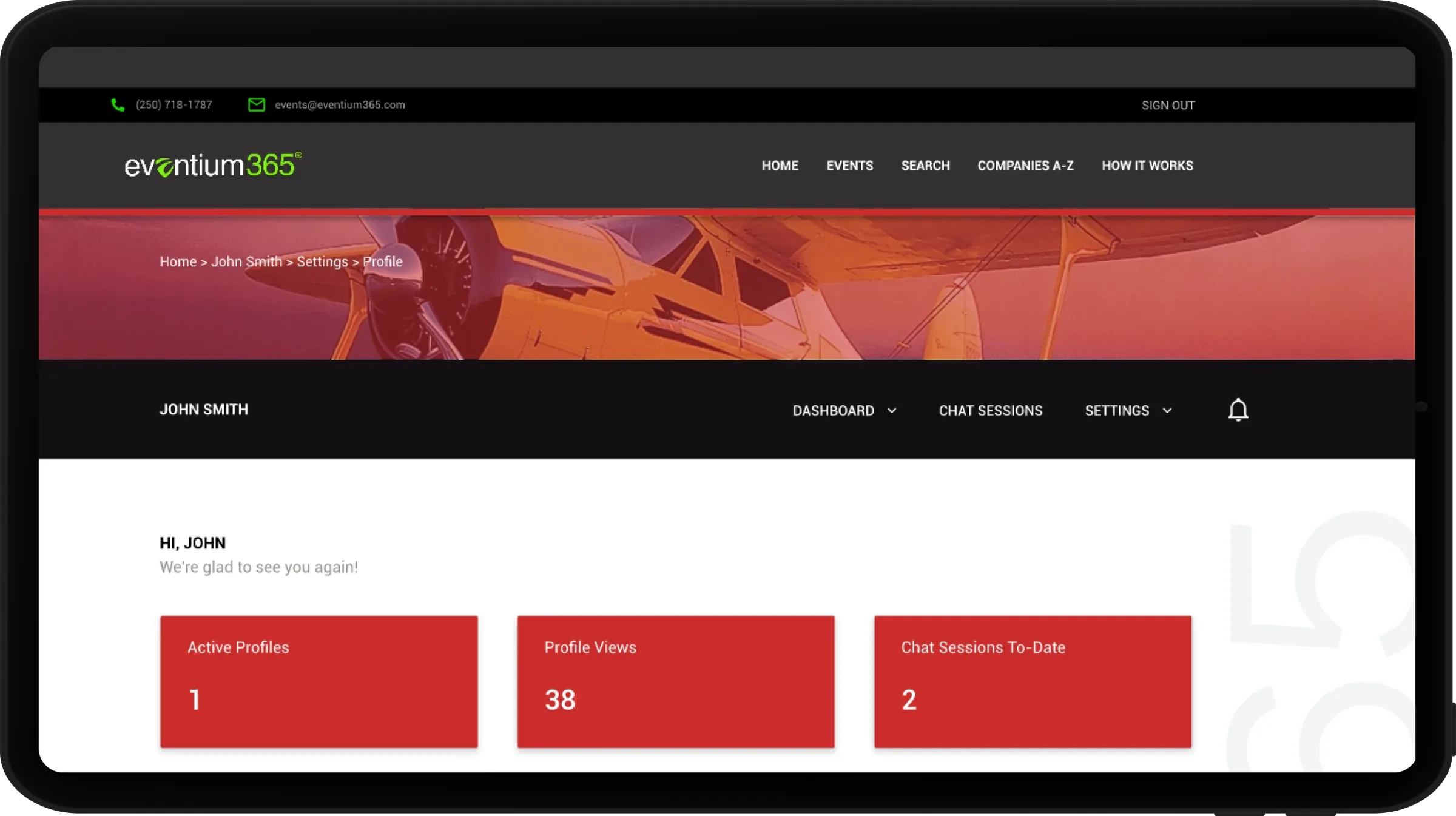 Eventium365, screen 6