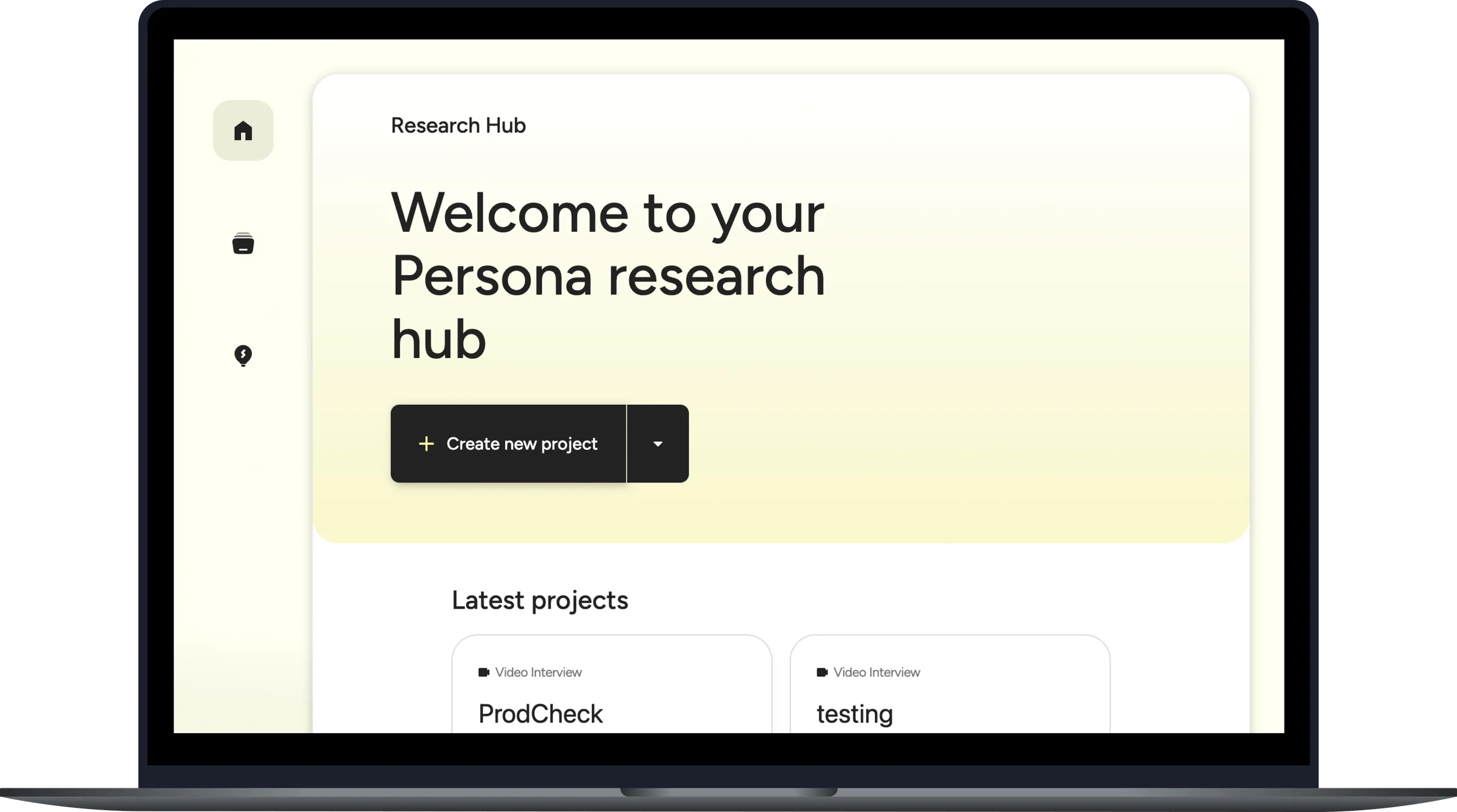 Persona AI, screen 1