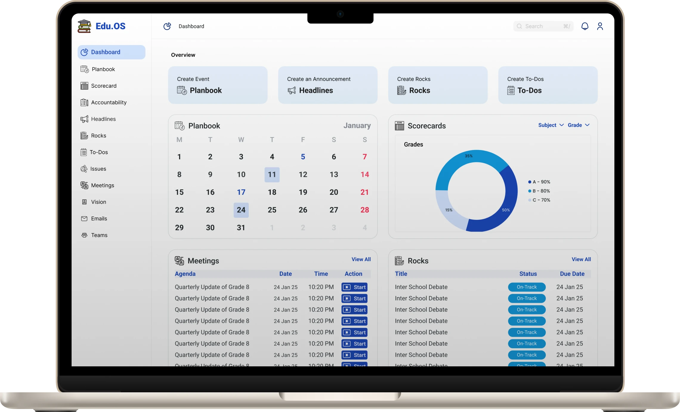 edu.OS, screen 1